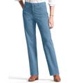 Appleseeds Women's DreamFlex Comfort-Waist Relaxed Straight-Leg Jeans - Blue - 6PS - Petite Short