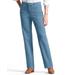 Appleseeds Women's DreamFlex Comfort-Waist Relaxed Straight-Leg Jeans - Blue - 6PS - Petite Short