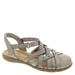 Clarks Elizabelle Sea - Womens 6 Pewter Sandal Medium