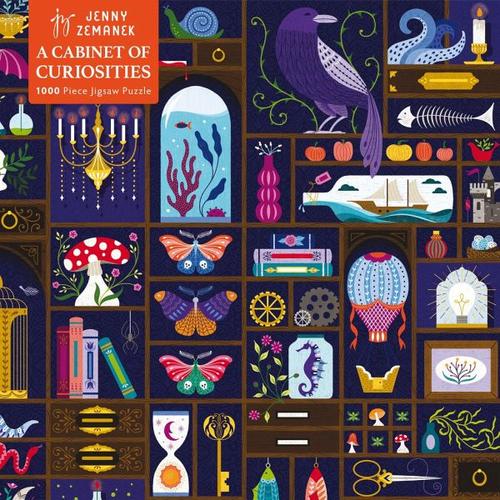 Adult Jigsaw Puzzle: Jenny Zemanek: A Cabinet of Curiosities - Flame Tree Publishing