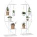 Outsunny 5 Tier Metal Plant Stand with Hangers