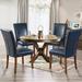 Upholstered Parsons Dining Chairs Set of 2/4/6, Fabric Dining Room Kitchen Side Chair with Nailhead Trim and Wood Legs