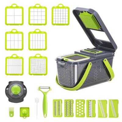 Miibox Vegetable Chopper with Container 22-in-1