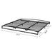 Platform Metal Bed Frame Low Profile with Storage