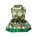 Desk Decor Pet Clothes Christmas Dress Double Layer Bow Christmas Tree Snowflake Elderly Pet Decoration Christmas Decorations D