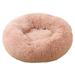 Matoen Calming Dog Bed for Small Dogs - Donut Washable Small Pet Bed 35 inches Anti-Slip Round Fluffy Plush Large Cat Bed Fits up to 40 lbs Pets Pink