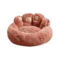 Matoen Faux Fur Small Dog Bed Calming Dog Bed for Small Dogs Puppy Bed Anti-Anxiety Warming Cozy Soft Pet Round Bed for Kitten Puppy 24 inch