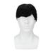 Men Wig Short Wig for Men Natural Fluffy Texture Handsome Good Breathability Comfortable Fashionable Real Black Hair Wig European American Style