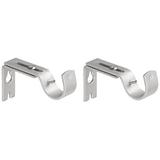 Curtain Rod Brackets General Adjustable Curtain Brackets Valance Support Holders Curtain Rod Holder Wall Bracket Hooks with Screws for 1 Inch Diameter Curtain Rod