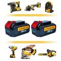 2pcs 20V 6.0Ah Black DCB200 Lithium Ion Replacement Dewalt Battery DCB206 DCB205 DCB204 Compatible with the entire Line of DEWALT 20V MAX Tools