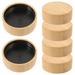 24 Pcs Seasoning Bottle Cap Caps Glass Jar with Lid Pepper Bamboo Screw Lids Water Jug Replacement for Home Daily Use