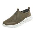 Ierhent Mens Fashion Sneaker Mens Tennis Shoes Low Top Fashion Sneakers Casual Shoe for Men Khaki 44