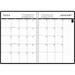 2024 Daily And Monthly 24-7 Planner Calendar Black Cover 7 X 10 Inches January - December (HOD289632-24)
