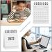 Lloopyting Clearance Calendar Calendars Planners & Organizers English Mini Desk Fresh And Portable Pendulums Calendar Table Decoration Home Decoration Calendar 2022 Wall Calendar Room Decor