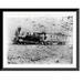 Historic Framed Print Engine No. 5 and photograph car taken near Point of Rocks Wyoming - 2 17-7/8 x 21-7/8