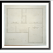 Historic Framed Print [Two-story house with piazza. Chamber floor plan] - 2 17-7/8 x 21-7/8