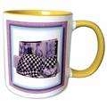 Cat Magazine Holder 15oz Two-Tone Yellow Mug mug-31491-13