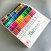 Jzenzero Dual Markers Brush Pen Colored Fine Point Marker & Brush Highlighter Pen for Hand Lettering Writing Planner Art Supplier