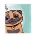 OWNTA Funny Puppy Dog Missing Bone Pattern Premium PU Leather Book Protector: Stylish and Durable Book Covers for Checkbook Notebooks and More - 9.8x11 inches