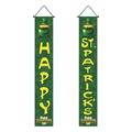 HeaCare St Patricks Day Decorations St. Patrick s Day Irish Festival Door Decoration St. Patrick s Flag Irish Day Couplet St Patricks Day Accessories