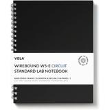 W5 Wirebound Lab Notebook 8.5 X 11 In (21.5 X 28 Cm) 128 Pages Double Wire Looped 70Lb Heavyweight Paper (1-Pack Precision Grid/Ruled)