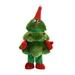 Christmas Electric Dancing Christmas Tree Dolls Blowing Saxophone Moving Christmas Tree Musical Plush Toys Xmas Gifts Home Decorations for Kids