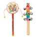 NUOLUX 2Pcs Kids Hand Bell Toy Creative Infant Rattle Drum Toys Educational Plaything