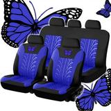 Yyeselk Full Set Of Car Seat Covers Universal Embroidered Car Seat Cover Set - Automotive Seat Covers Low Back Front Seat Covers Airbag Compatible Split Bench Rear Seat Washable Car Seat Cover