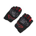 1 Pair Outside Protective Gloves Shockproof Breathable Sports Gloves Outdoor Riding Half Finger Gloves for Men Women (Red M Siz