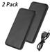 Kraleay 2 Pcs 10000mAh Fast Charging Portable Power Bank Portable Power Bank with USB Compatibility Battery Pack for Heated Vest Compass Battery Pack for Outdoor Camping Hiking (Black)