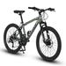 CHAMPIERRE 24 inch Boys Bike Mountain Bike for Man and Woman Shimano 21 Speed Bicycle for Boys and Girls Gray