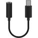 USB 3.1 Type-C Headset Jack Suitable for Ulefone Armor X8 with Long Connection USB-C to 3.5 mm Headphones Socket Aux-IN Audio Adapter Cable Black