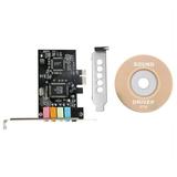 ckepdyeh PCIe Sound Card 5.1 PCI Express Surround 3D Audio Card for PC with High Direct Sound Performance & Low Profile Bracket
