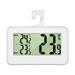 Huanledash Refrigerator Thermometer Mini Large LCD Display Indoor Digital Fridge Thermometer with Hook for Room