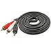 Huanledash 3.5mm 1/8 Male Stereo Mini Plug Jack To 2 RCA Stereo Phone Computer Audio Speaker Cable