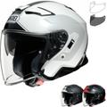 Shoei J-Cruise 2 Adagio Open Face Motorcycle Helmet & Visor - Matt Grey White (TC-5) - 59-60cm | L - No Additional Visor, Matt Grey White (TC-5)