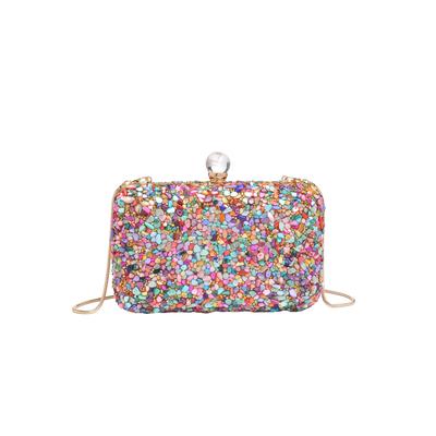 Women's Penelope Bead and Rhinestone Evening Bag by Urban Expressions in Pink Multi (Size NO SIZE)