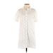 Gap Casual Dress - Shirtdress Collared Short sleeves: Ivory Dresses - Women's Size X-Small