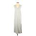 Rag & Bone/JEAN Casual Dress Plunge Sleeveless: Gray Dresses - Women's Size Small