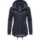 Winterjacke RAGWEAR "YM-Danka" Gr. 4XL (48), blau (jeansblau) Damen Jacken Winterjacken