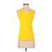 Nike Active Tank Top: Yellow Activewear - Women's Size X-Small