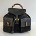 Gucci Bags | Auth Vtg Gucci Bamboo Suede Backpack | Color: Black | Size: Os