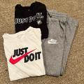 Nike Matching Sets | Boys Large Lot, 3 Items, Nike | Color: Black/Gray/White | Size: Lb