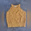 Madewell Tops | Madewell 100% Cotton Golden Yellow Tank Sweater Sleeveless M | Color: Orange | Size: M