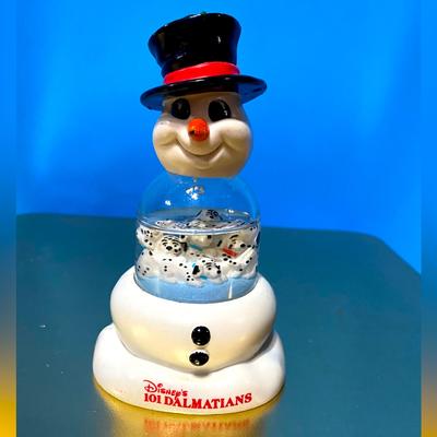 Disney Holiday | Disney 101 Dalmatians Vtg 1996 Mcdonald’s Snowman Christmas Water Globe 4.5” | Color: Black/White | Size: 4.5”
