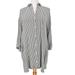 Madewell Dresses | Madewell Stripe-Play Shirtdress Black White Oversized Mini Swing Shirt Dress -M | Color: Black/White | Size: M