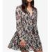 Free People Dresses | Free People Stealing Fire Printed Empire Dress Black Floral | Color: Black/Red | Size: Xs