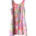 Lilly Pulitzer Dresses | Lilly Pulitzer Small Scuba To Cuba Shift Sleeveless Printed Knit Dress | Color: Green/Pink | Size: S