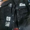 Levi's Jackets & Coats | Levis Premium Big E Sherpa Trucker Rare Patch Battle Jacket Denim Black | Color: Black | Size: L