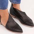 Free People Shoes | Free People Textured Royale Flat 38 | Color: Black | Size: 38eu